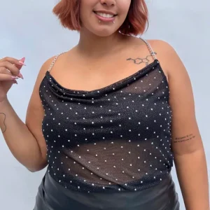 BLUSA TUL, BRETEL CADENA en Talles Grandes