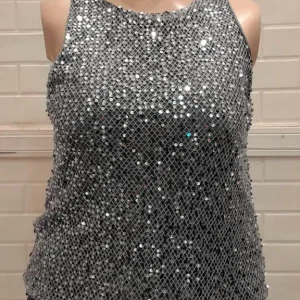 MUSCULOSA DE FIESTA LENTEJUELAS Moda Plus Size